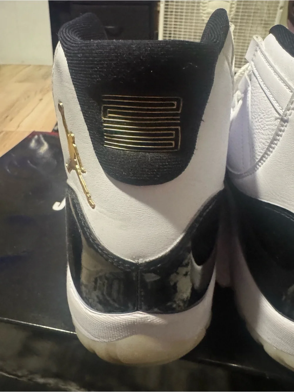 Jordan 11 White & Black Men's Sneakers